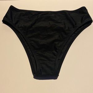 Black high waisted bikini bottoms